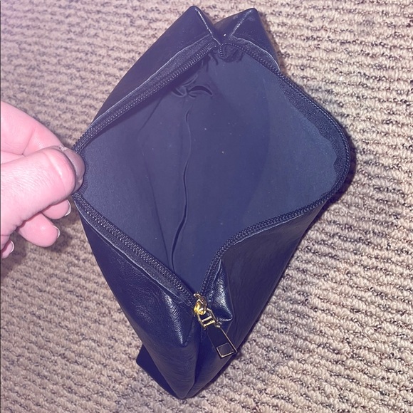 Black Hobo Bag with Smooth Leather Finish and Generous Size - Picture 5 of 5